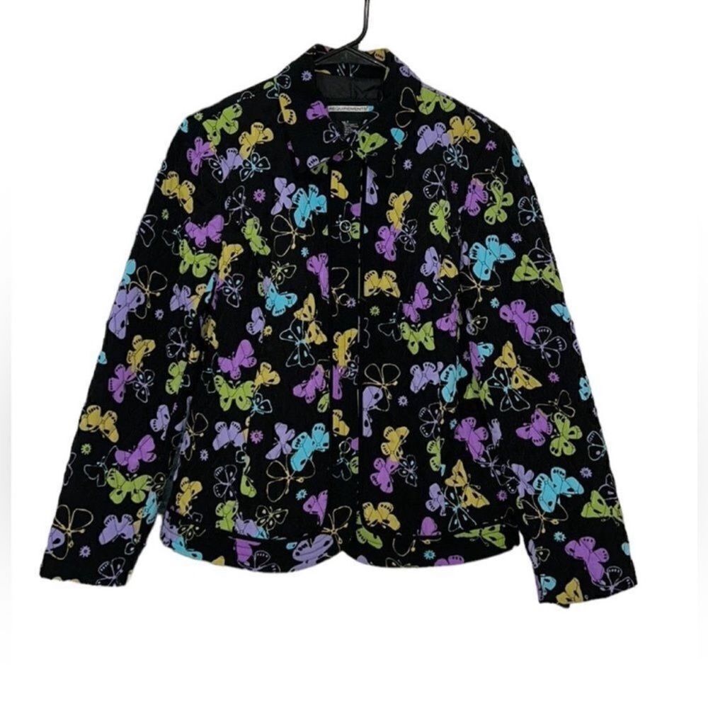 Requirements Floral Printed Jacket(Size Small)